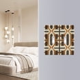 thumbnail image 4 of Yayeee Toggle Light Switch Wall Plate 3-Gang 6.37"x4.48" Decorative Outlet Cover, Beige Geometric, 4 of 7