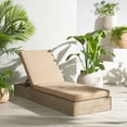 thumbnail image 3 of Safavieh Vincent Wood Outdoor Lounge Chair, Natural/Brown, 3 of 15