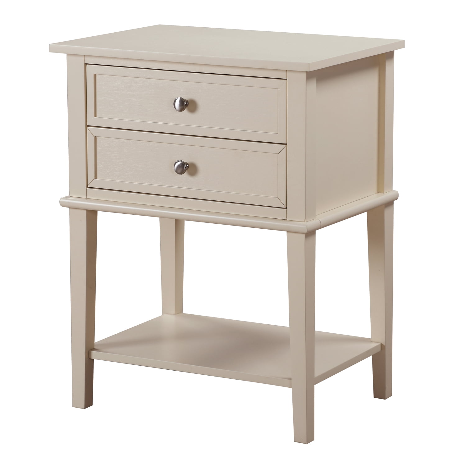 Glory Furniture Newton 2 Drawer Nightstand in Beige