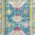 thumbnail image 6 of SAFAVIEH Madison Jessika Southwestern Bordered Runner Rug, Blue/Fuchsia, 2'2" x 8', 6 of 7