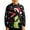 Black, variant on Boys Christmas Dinosaur Pattern Crewneck Thermal Pullover for Winter Holiday and Casual Wear