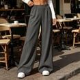 thumbnail image 6 of Ashirexll Wide Leg Sweatpants Women Solid High Waist Elastic Wide Leg Sport Flowy Active Pocket Sweatpants for Daily Wear, 6 of 7