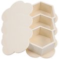 thumbnail image 3 of Raindrops Small Wooden Boxes for Storage Unfinished Wood Craft Boxes with Lid for DIY Gifts Khaki 3pcs, 3 of 8