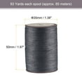 thumbnail image 2 of Unique Bargains Thin Waxed Thread 93 Yards 0.65mm Polyester String Cord for Machine Sewing Hand Quilting Weaving, Dark Grey, 2 of 5