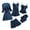 N86-Navy, variant on Womens Pajama Sets Christmas Women's Silk Satin Pajamas Set 3 Pcs Floral Pajama Sets Sleepwear Cami Top And Pants With Robe Nightwear Outfit Comfy Cute Pajamas