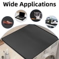 thumbnail image 5 of Washer and Dryer Top Protector, 23.6" x 19.7" Non-slip Silicone Dryer Cover for the Top, Dust-proof Protective Washing Machine Mat for Home, Laundry Room (Black), 5 of 5