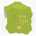 thumbnail image 2 of Inkdotpot Real Gold Foil Bracket Shape Paper Hang Tags Ready To Pop Baby Shower Favor Tags Pack Of 100, 2 of 6