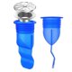 thumbnail image 1 of KAIYANG Sello de drenaje de piso Desodorante de drenaje Núcleo de silicona Dispositivo antirreflujo antiinsectos 2 piezas - azul, 1 of 5
