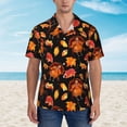 thumbnail image 4 of Lsque Thanksgiving Turkey 1 pattern Hawaiian Shirt for Men, Unisex Summer Beach Casual Short Sleeve Button Down Shirts-Small, 4 of 9