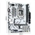 thumbnail image 1 of Placa Base H610 S4 Compatible con LGA 1700 CPU I3/I5 de 12/13/14 Generación RAM DDR4 para Escritorio NVME M.2 USB 3.0, 1 of 5