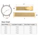 thumbnail image 2 of Correa de reloj de malla de acero inoxidable Uxcell de 16 mm, correa de metal de liberación rápida, bandas de reemplazo para hombres y mujeres, tono dorado, 2 of 7