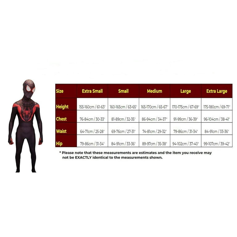 Déguisements Cosplay pour adulte Spiderman Miles Morales S (155