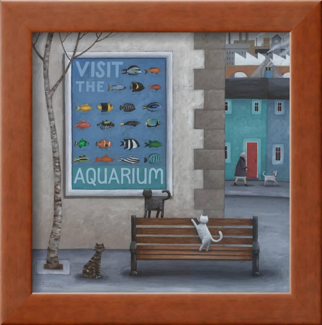 Visit The Aquarium Framed Print Wall Art By Peter Adderley