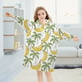 thumbnail image 5 of joogoo Blanket Hoodie for Coconut Tree Bananas Oversize Sweatshirt 3-14 YR L, 5 of 7