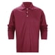 thumbnail image 2 of Camiseta de manga larga con solapa, color liso, para uso diario informal, para hombre - Poliéster, duradera, ajuste versátil, 2 of 8