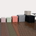 thumbnail image 5 of Boîte de Rangement Capacité de Charge Élevée Pliable en Tissu Ottoman de Rangement Polyvalent Cube Siège pour la Maison Qinhai, 5 of 5