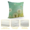 thumbnail image 4 of Nawypu White Dandelion Throw Pillow Covers Watercolor Teal Blue Gradient Decorative Cushion Covers for Kids Teens Adults Wild Outdoor Flowers Rustic Style Cushion Cases for Bed Couch, 4 of 5