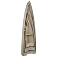 thumbnail image 3 of Cottage Solid Wood 3 Boat Shaped Freestanding Shelves in Driftwood Brown, 3 of 3