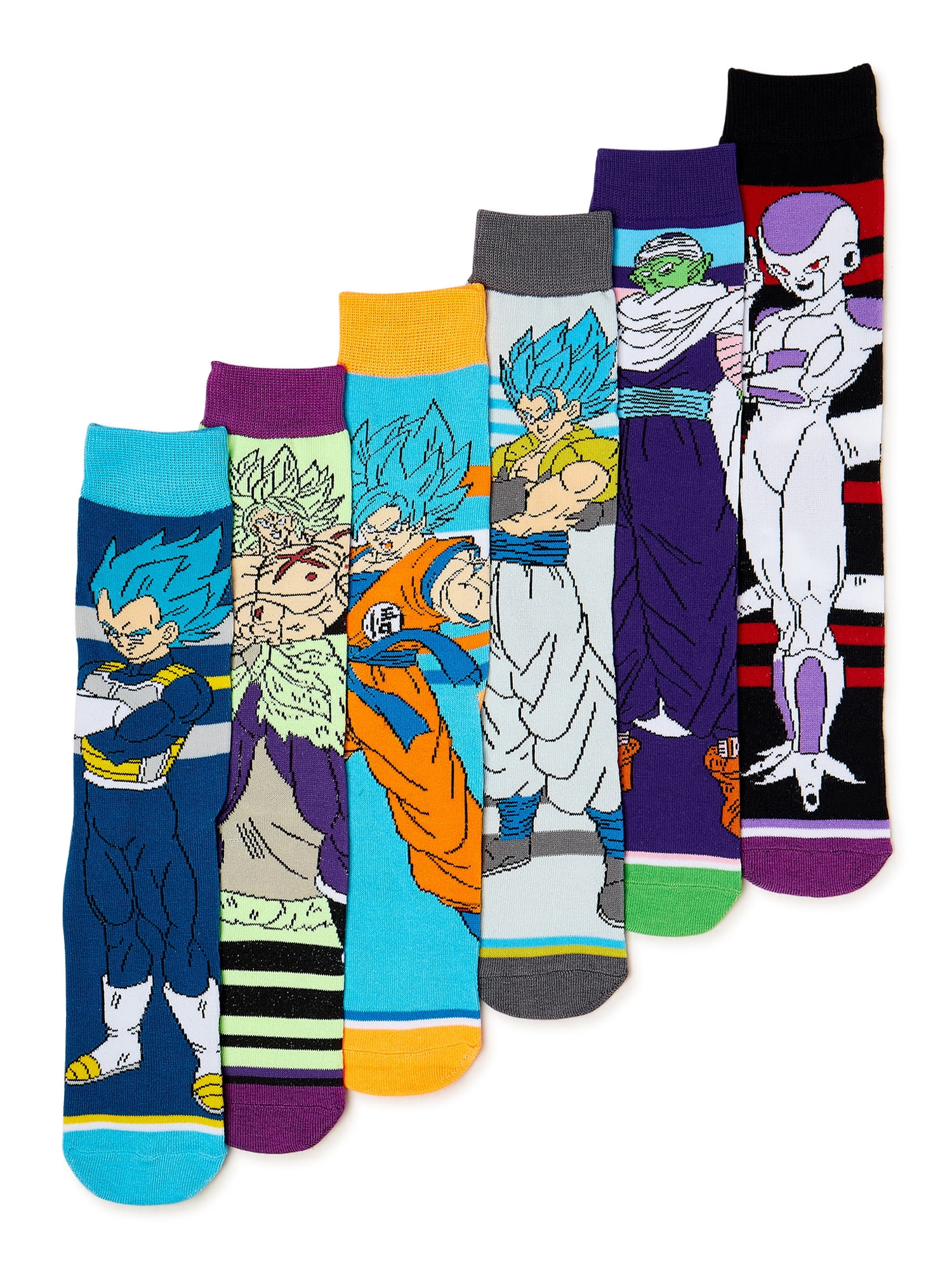 Dragon Ball Z Men's Crew Socks, 6-Pack