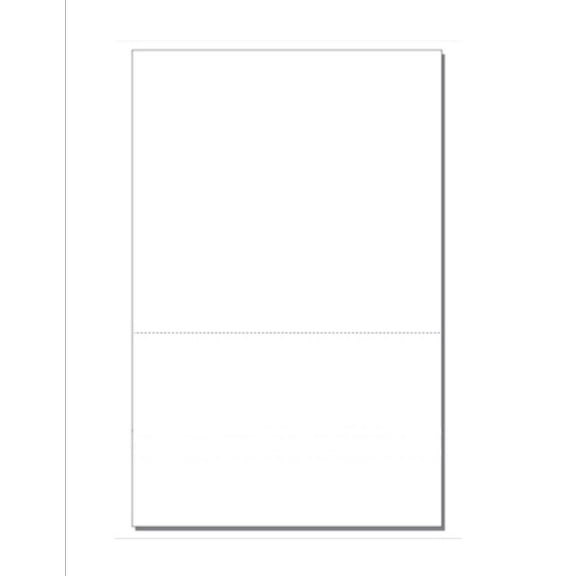 Blank Business Form, 11" x 17" w Perfed Bottom 5-11/16", White Bond - 500 Sheets