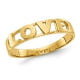 thumbnail image 1 of 10K Yellow Gold Polished LOVE Ring Band (SIZE 7), 1 of 4