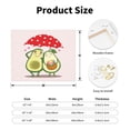 thumbnail image 2 of Gukieu Avocado Lovers Wearing Umbrella Print Canvas Decorative Hanging Painting, Waterproof Art Wall Decoration with Frame, Suitable for Living Room, Bedroom, 2 of 6