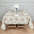 thumbnail image 3 of Pioneer Flower Floral Print Pattern Square Tablecloth, Waterproof Wipeable Spillproof Washable Table Cover for Home Kitchen Party Decor, 42"x42", 3 of 6