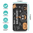 thumbnail image 2 of Halloween Pumpkin Dish Drying Mat Evil Pumpkin Ghost Coffee Bar Mat Non Slip Foldable Washable 17x31.5 Inch Dry Pad for Coffee Tableware Sink Countertop, 2 of 4