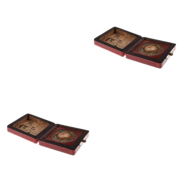 Youkk Discover Forces Of Feng Shui Chinese Luo Pan Easy To Carry Blended Chinese Feng Shui Luo Pan Geomantic Compasses Style A 2Set