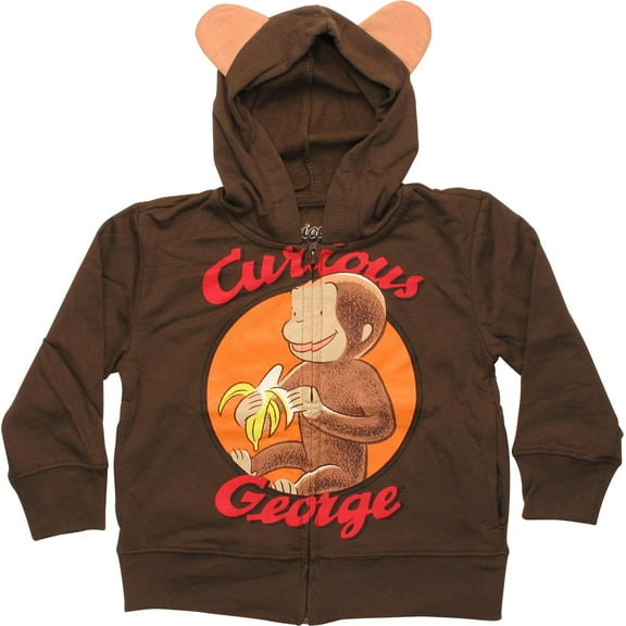 Curious George Toddler Boys' Character Hoodie - Sizes 2T-4T
