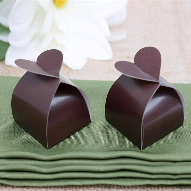 Efavormart Chocolate Heart Top Favor Box for Candy Treat Gift Wrap Box ...