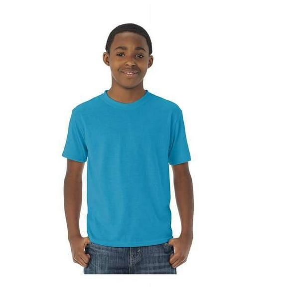 Jerzees 21B Youth Basic 5.3 oz 100% Polyester Crew T-Shirt