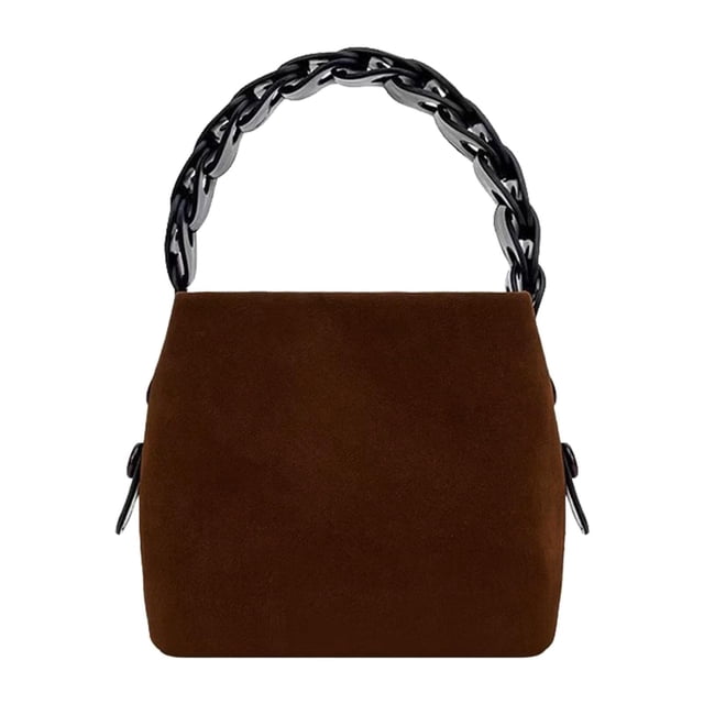 Bolso de mano para mujer, sencillo y moderno, bolso de viaje, bolso de axila, bolso de gran capacidad, estilo hobo Color café