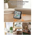 thumbnail image 4 of VOCOO Humidity Gauge Indoor Thermometer - Digital Indoor Humidity Sensor Room Thermometer with Temperature Humidity Monitor, Accurate Hygrometer Temp Meter for Home Greenhouse Wine Cellar, 4 of 11