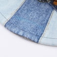 thumbnail image 2 of Jiibva Western Cowboy Hat for Women Men, Tie Dye Patchwork Denim Hat Wide Brim Bucket Hat Vintage Jazz Hat for Stylish Party Accessory, 2 of 7