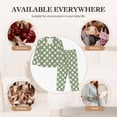 thumbnail image 5 of Goofa Daisy Plaid Green Printed Women’s 2 Piece Pajama Set Super,Pajamas Women's Long Sleeve Sleepwear Soft Button Down Loungewear Pjs Lounge Set Nightwear-Medium, 5 of 9