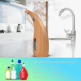 thumbnail image 4 of BR Dispensador automático de jabón de madera clara, resistente al agua IPX6 para cocina, baño, hotel, restaurante, 4 of 5