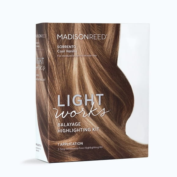 Madison Reed Light Works Balayage Highlighting Kit, Creates Natural-Looking Cool Vanilla Highlights (Sorrento - Blonde), Amonia Free, Cruelty Free, 2 Step Process That