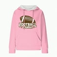 thumbnail image 4 of Xudanell Womens Hoodie Vintage Pullover Graphic Sweatshirt Clothes for Women Colourful Football Print Sweatshirt with Hood Pink XXL, 4 of 5
