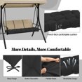 thumbnail image 4 of HONEY HOME Outdoor Bench Cushion, 60x20x4 Inch, Tufted Waterproof Swing Cushions with Ties for Patio Bench Window, 4 of 7