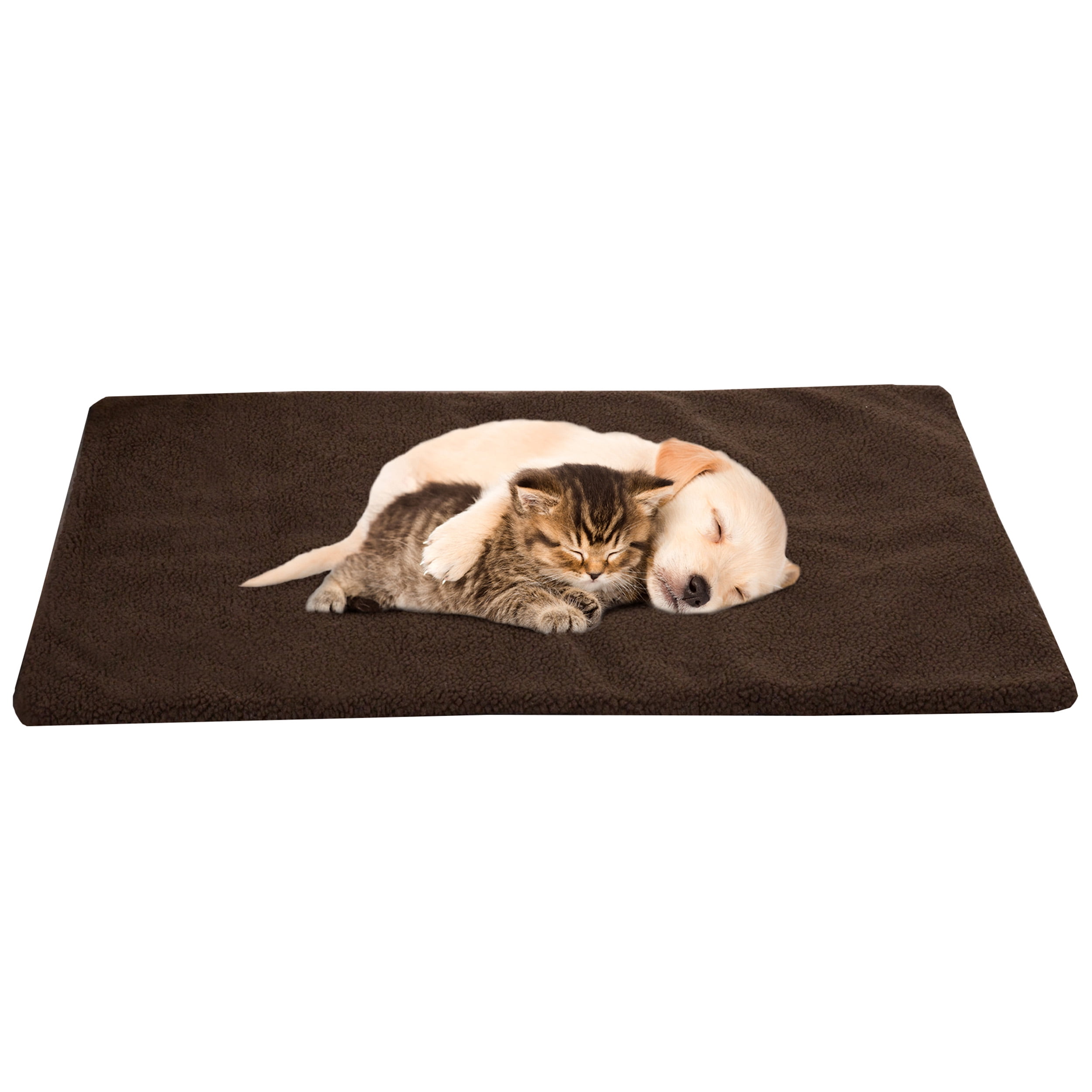 Small/Medium Self Warming Thermal Crate Pad-25x18-Chocolate