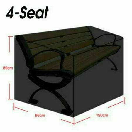 FANJIE 4 Seater Bench Cover Furniture Outdoor Garden Cube Covers Waterproof