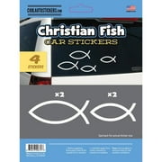 Auto Drive Christian Fish Car Stickers