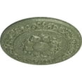 thumbnail image 3 of Ekena Millwork 27 3/4"OD x 2"P Sydney Ceiling Medallion (Fits Canopies up to 5 3/4"), Hand-Painted Athenian Green Crackle, 3 of 6