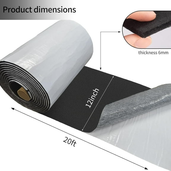 12in x 20ft Marine Bunk Carpet for Boat Trailer, Self-Adhesive Boat Protection Mat