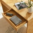 thumbnail image 5 of Hudson 2-Drawer Burl Wood Desk, 5 of 9