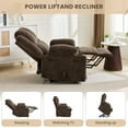 thumbnail image 4 of Danolapsi Oversized Power Lift Recliner Chair for Elderly with Vibration Massage and Lumbar Heating,150°Adjustable Lay Flat Lift Chair Electric Recliner Chairs,Stand Assist for Living Room, 4 of 7