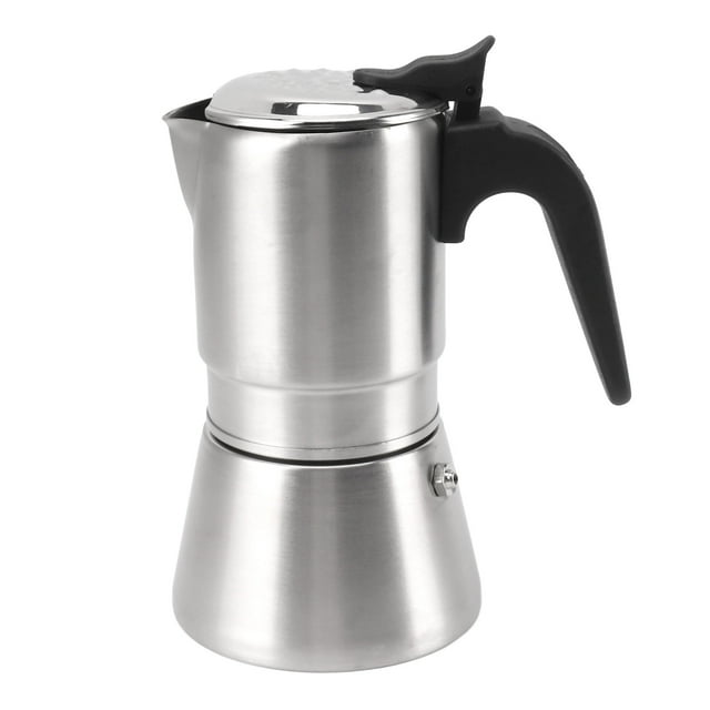 Cafetera moka de acero inoxidable 304, cafetera manual de alta presión con extracción en frío y una sola válvula, equipo para cafeterías en casa.