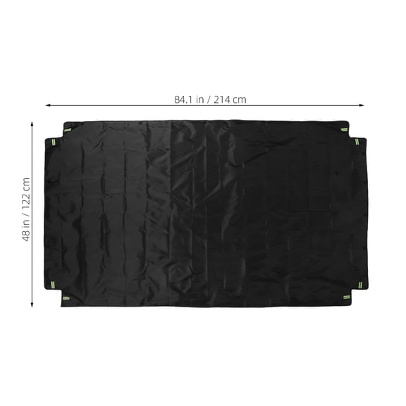 WEUVEB Heavy Duty Utility Trailer Cover with Oxford Fabric, Foldable Truck Bed Protector for Outdoor Weather