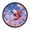Rose with Flag Pattern, variant on Voice Activated Clock with Glow Light 12 Inch Large Silent Wall Clock Battery Operated for Home Decor Watercolor Flag with Flowers
